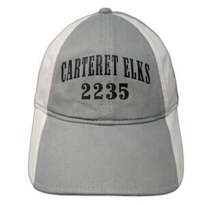 Hyp Carteret Elks 2235 Gray Baseball Cap One Size Strapback Two Tone Cotton Hat